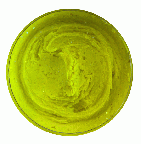 trout master paste fluoro yellow glitter